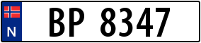 Trailer License Plate